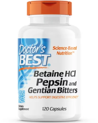 ベタインHCl ＋ ペプシン＆ゲンチアナ（酵素ブレンド） ボトル画像