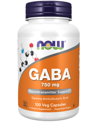 ギャバ GABA（ガンマアミノ酪酸）750mg ボトル画像