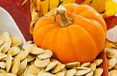 ペポかぼちゃと種子の画像