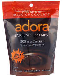 アドラ カルシウムサプリメント（ミルクチョコレート） パッケージ画像